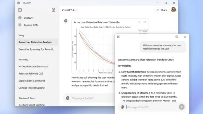 OpenAI lanza la app de escritorio de ChatGPT para Windows