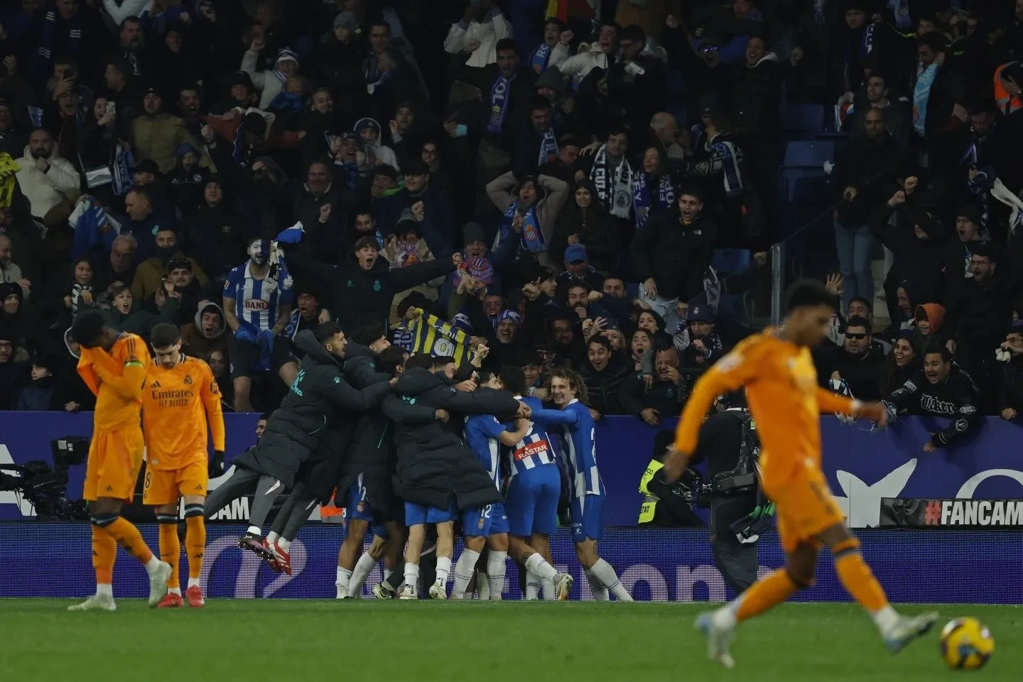 La racha ganadora del Real Madrid termina sorprendentemente con una derrota ante el Espanyol