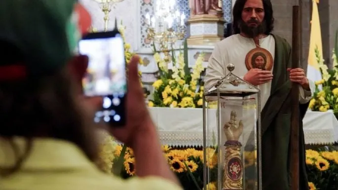 Reliquia de San Judas Tadeo reunió a 69 mil personas en la Catedral y San Hipólito