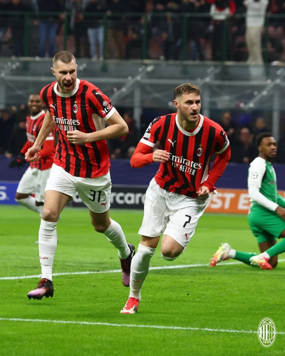 Santiago Gimenez anotó gol a los 36 segundos con el Milán ante el Feyenoord (Video)