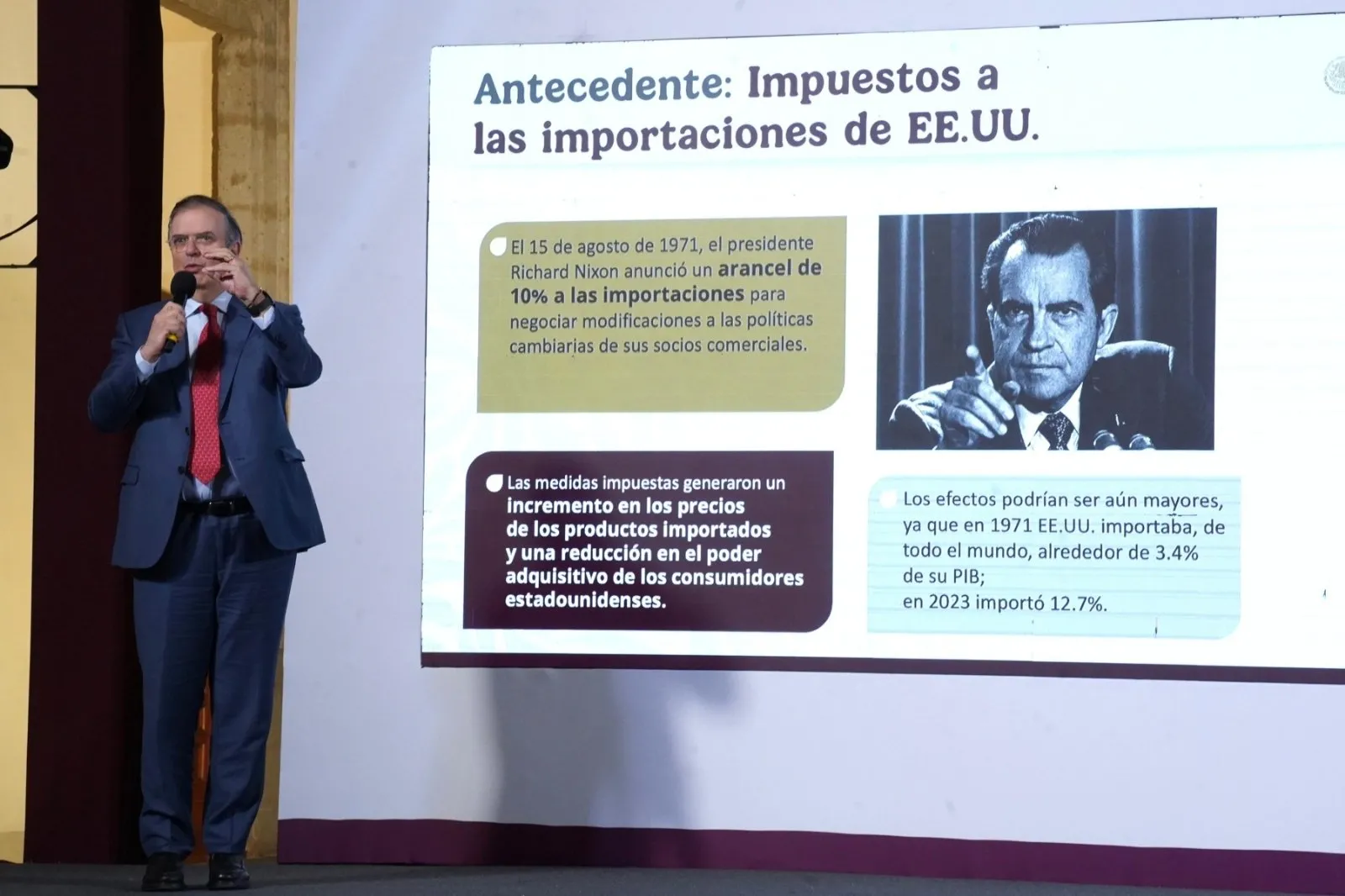 “Es un tiro en el pie”: Ebrard sobre amenaza de Trump de imponer aranceles a la industria automotriz