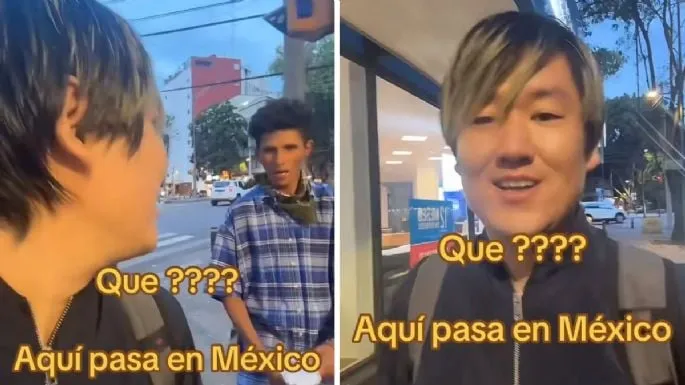 Tiktoker japonés graba cómo lo intentar asaltar en calles de la Cuauhtémoc (Video)