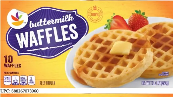 Retiran más waffles congelados por posible contaminación con listeria