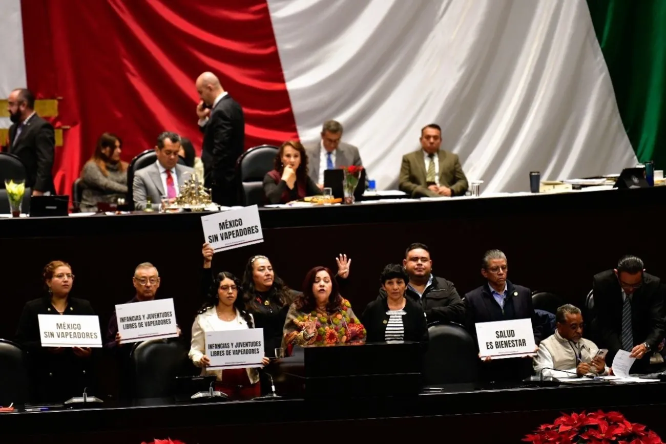 La Cámara de Diputados aprueba reforma que prohíbe los vapeadores y el fentanilo