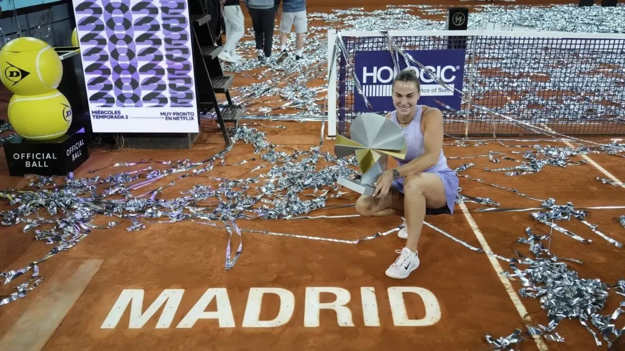 Sabalenka vence a Gauff y gana el Abierto de Madrid, el vigésimo título de su carrera