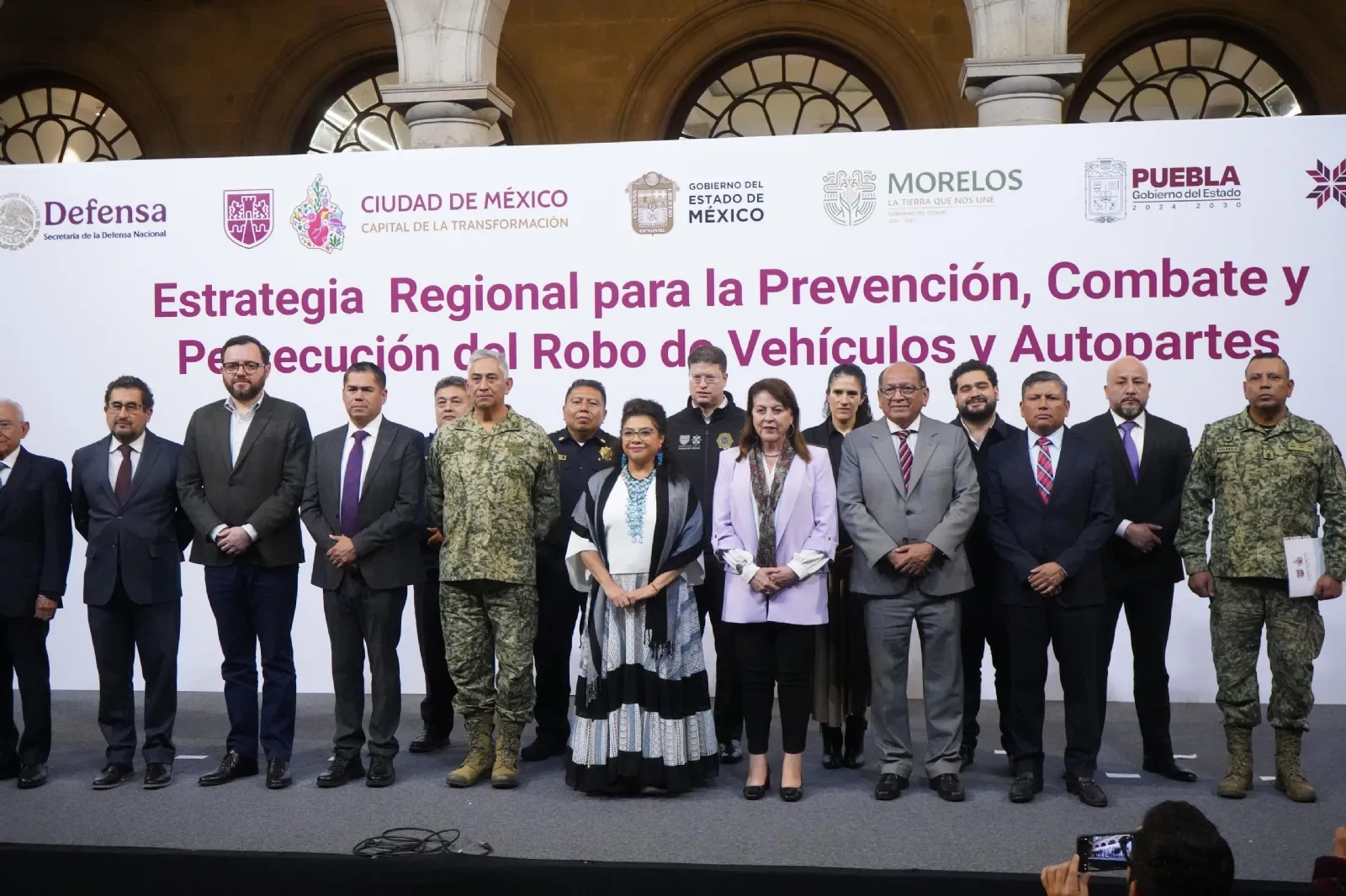 CDMX, Edomex, Morelos, Hidalgo y Puebla crean estrategia contra el robo de vehículos y autopartes