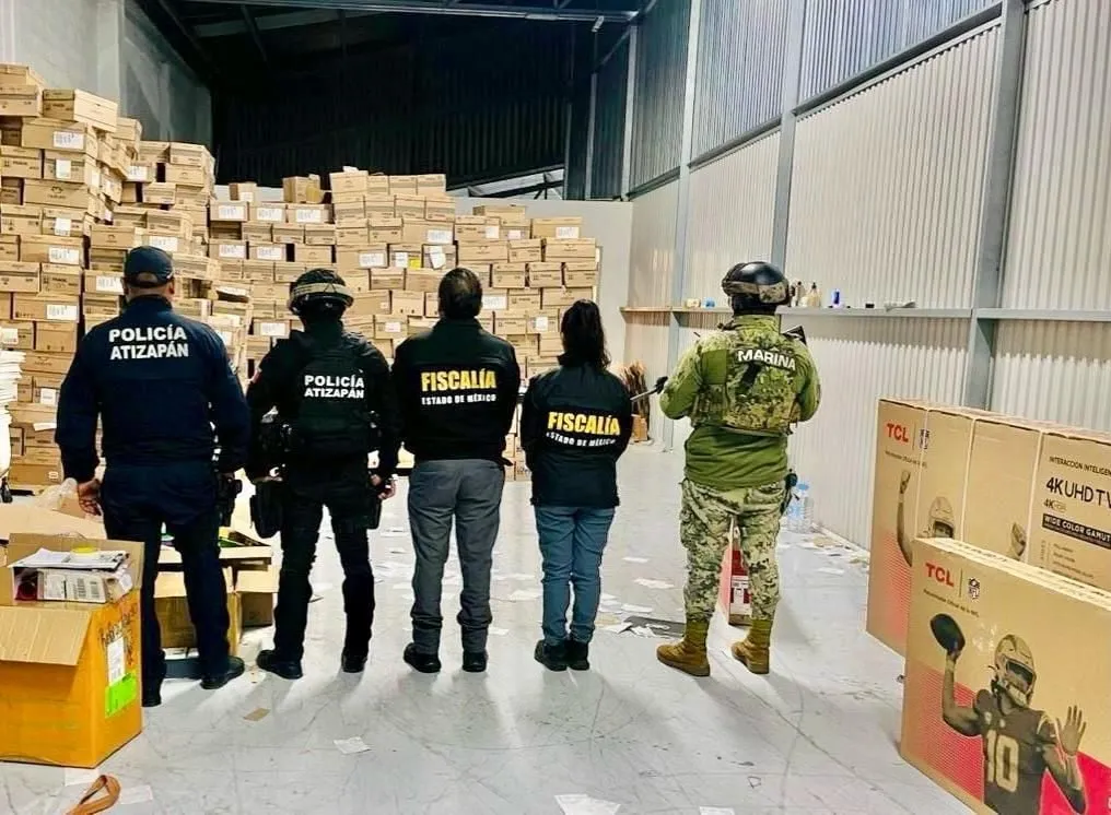 Catean bodega en Atizapán y confiscan mercancía con valor de 9 millones de pesos