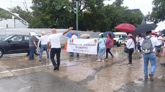 Chiapas: Trabajadores protestan contra la reforma al Poder Judicial