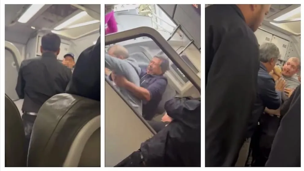 Difunden video del hombre que trató de secuestrar un vuelo de Volaris; pasajeros lo sometieron