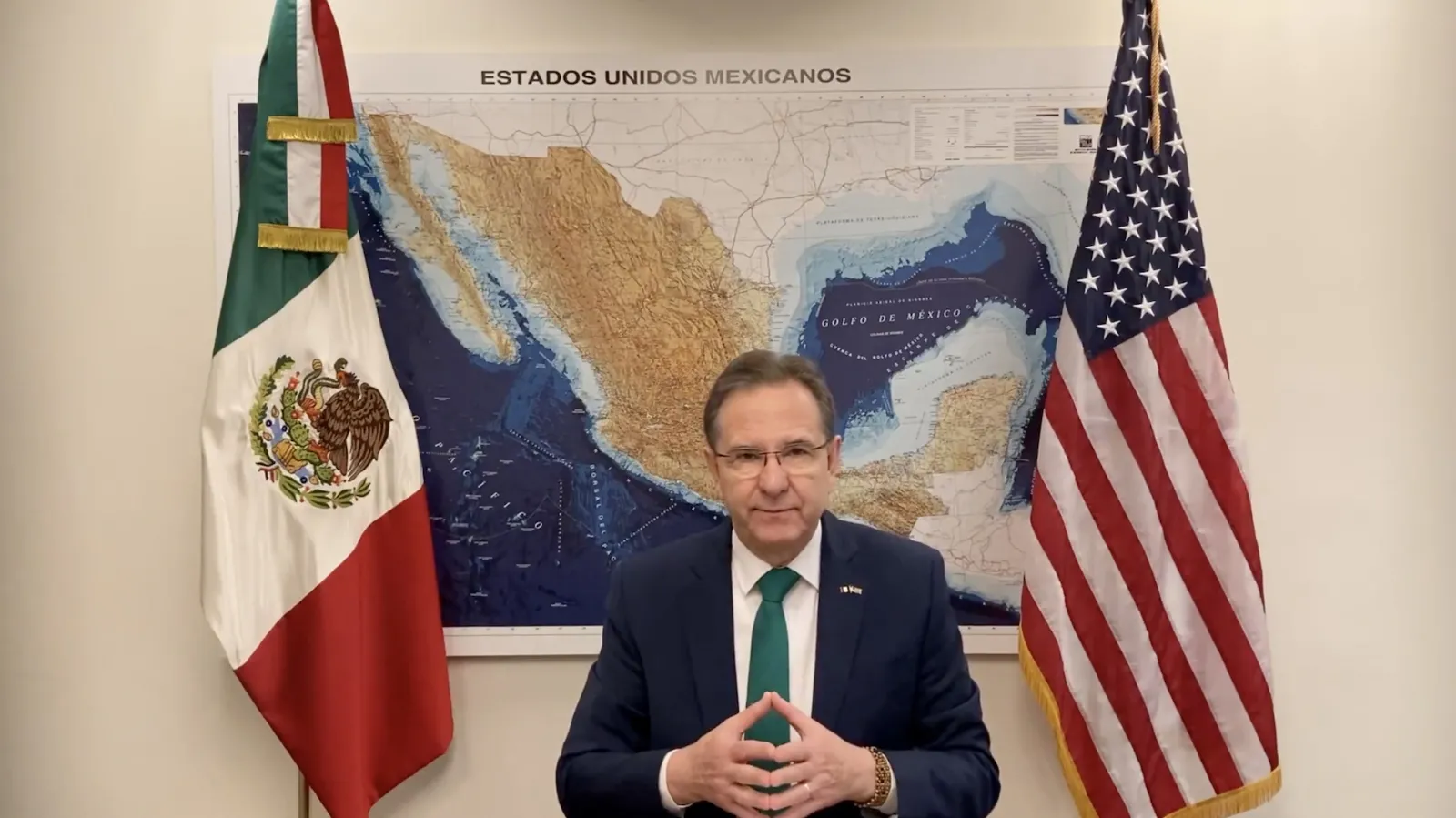 “Soy un soldado de México”: Esteban Moctezuma asegura que seguirá como embajador en EU (Video)