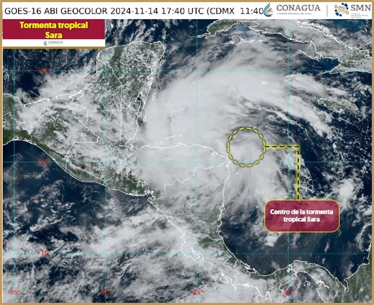 Se forma la tormenta tropical Sara en el Caribe: esta es su trayectoria rumbo a México