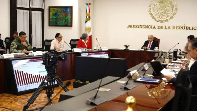 AMLO da acceso por primera vez a su reunión de seguridad; así fue el encuentro