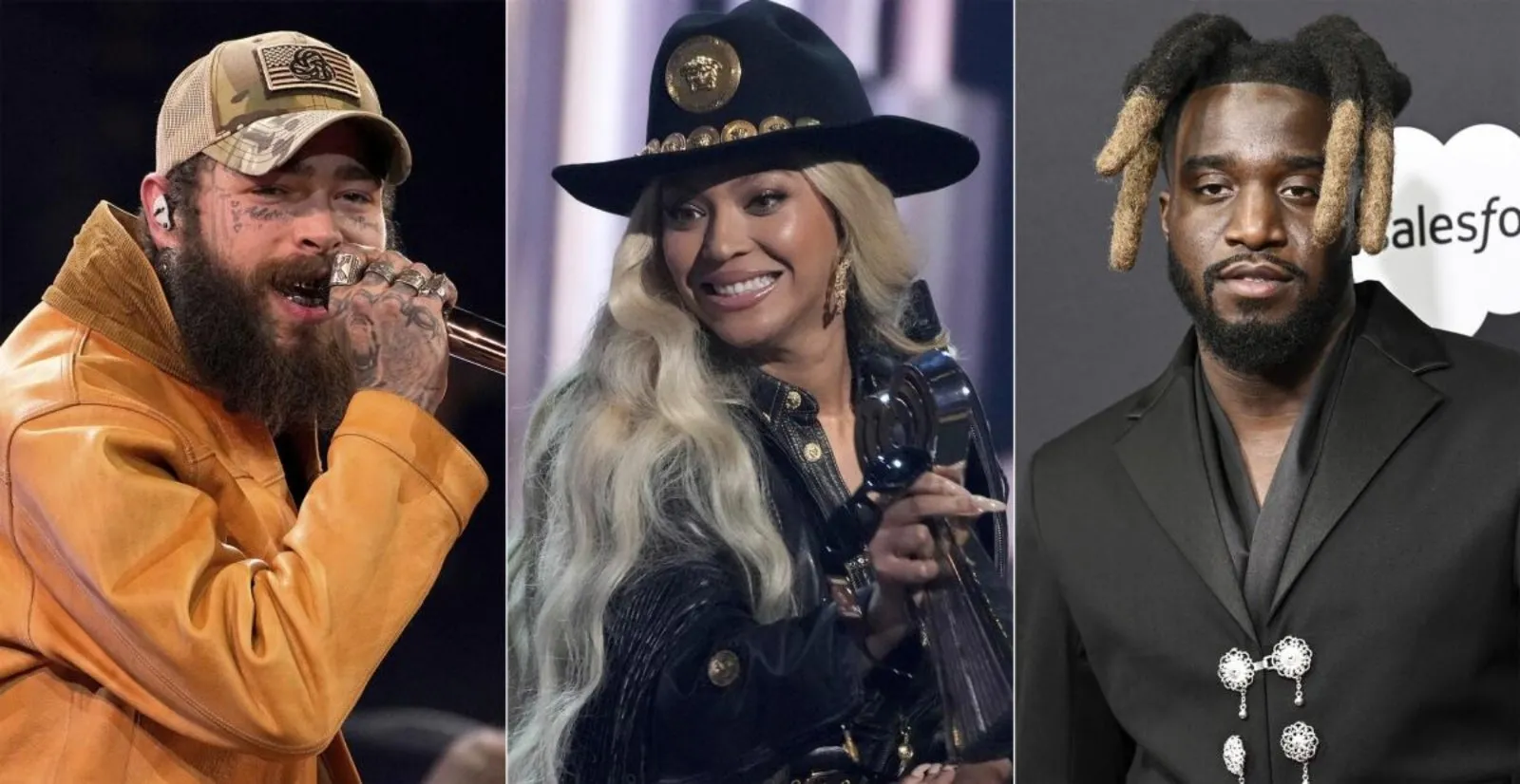 Beyoncé, Shaboozey y Post Malone lideran el country en 2024 ¿cómo reaccionarán los Grammy?