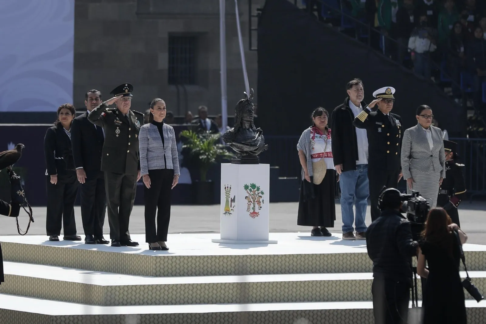 Con ritual mexica y funeral de Estado, Sheinbaum conmemora 500 años de la ejecución de Cuauhtémoc