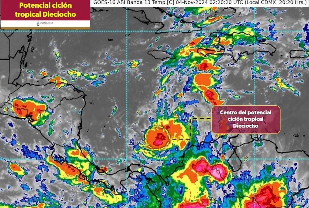 Amaga un nuevo huracán a México; esta es la trayectoria prevista para Rafael