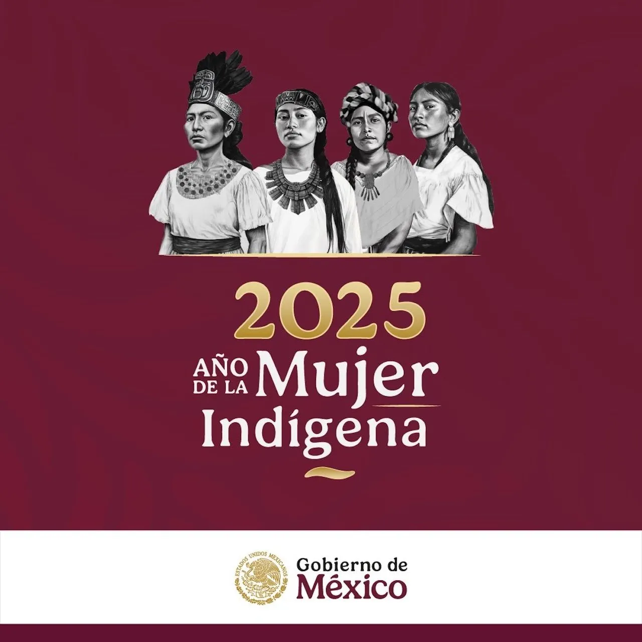 Esta es la nueva imagen del Gobierno de México para 2025: Año de la Mujer Indígena