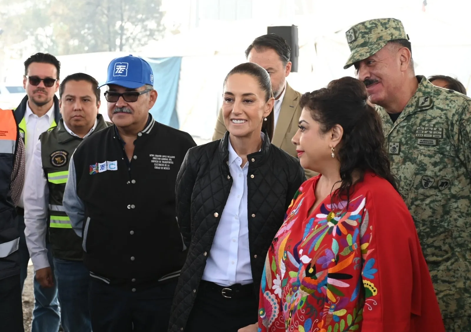 Sheinbaum supervisó las obras trolebús elevado que conectará Chalco con Santa Martha Acatitla