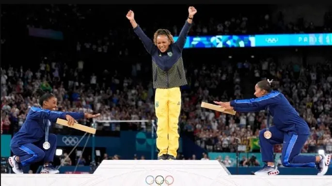 La brasileña Rebeca Andrade derrota a Simone Biles y se lleva el oro olímpico