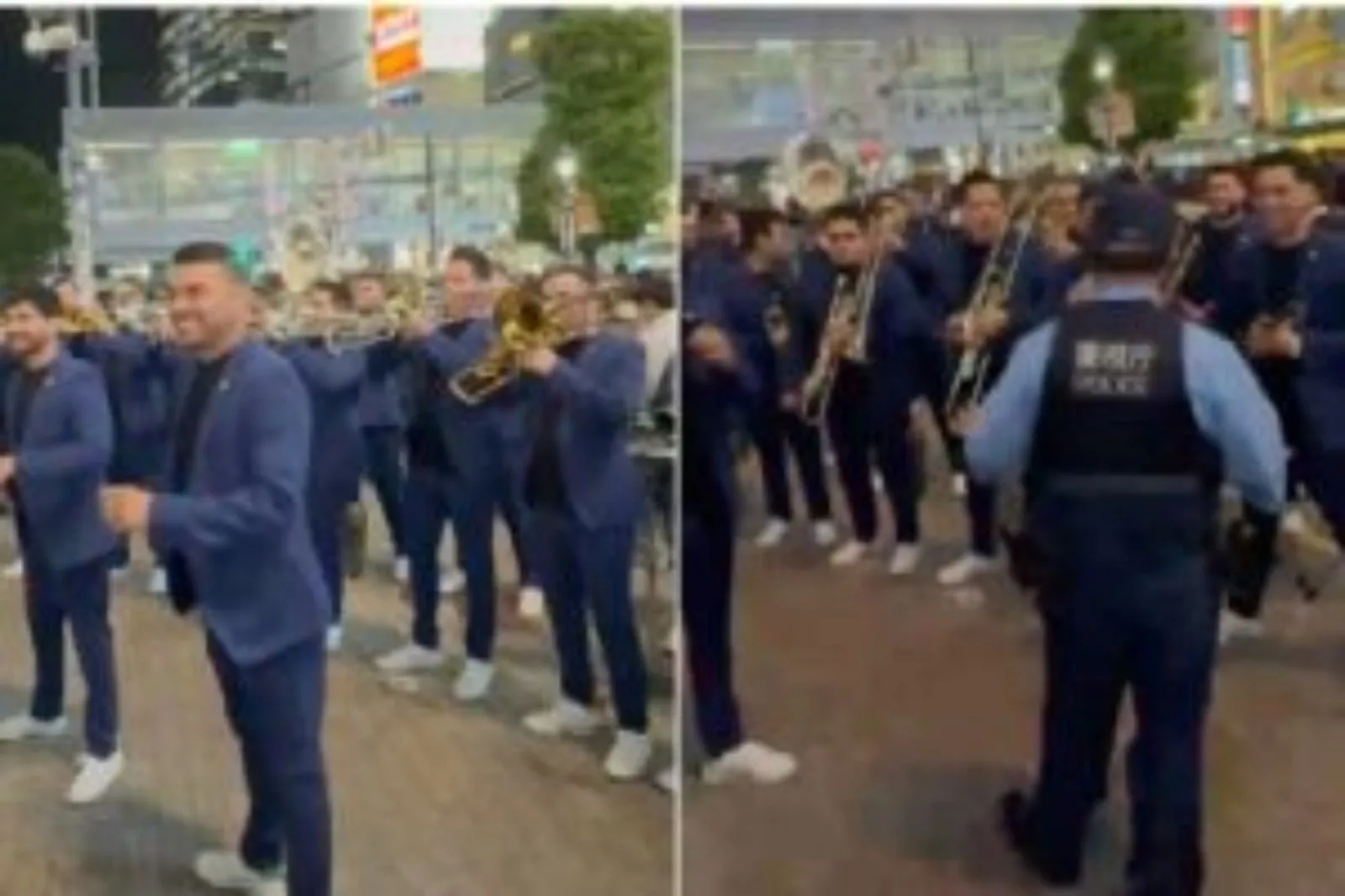 ¡Les cayó la policía! Así callaron a la Banda El Recodo mientras tocaba en calles de Japón (Videos)