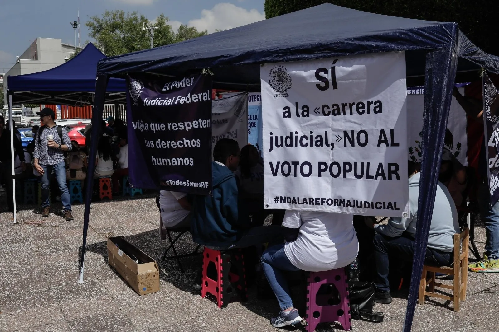 Trabajadores del Poder Judicial exigen garantizar sus derechos laborales