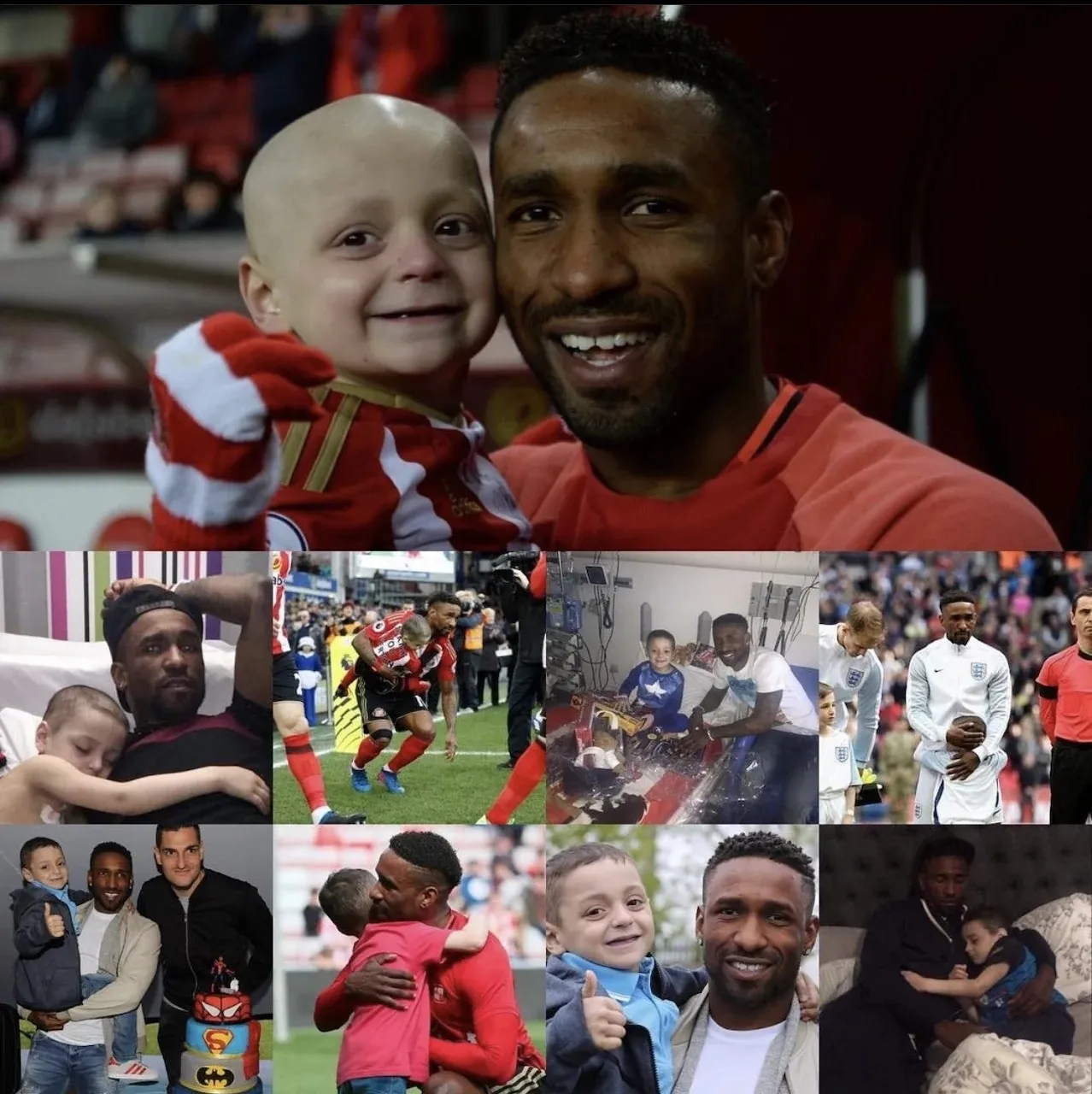 Bradley Lowery y Jermain Defoe: futbol contra el cáncer