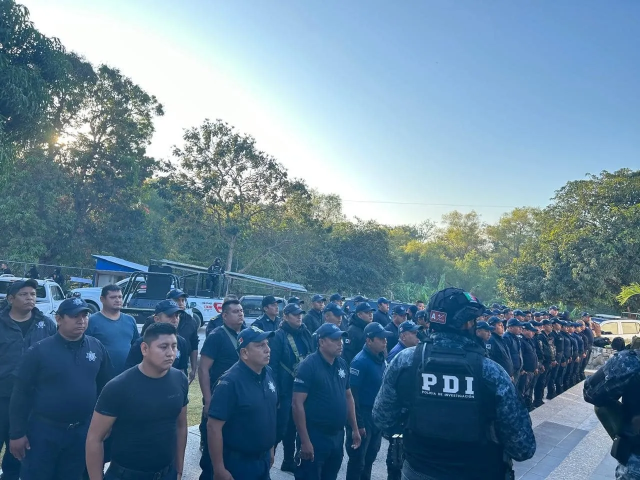 Fuerzas de seguridad detienen a 67 policías municipales de Chiapa de Corzo, incluido su director