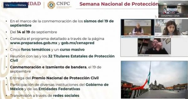 Inauguran Semana Nacional de Protección Civil